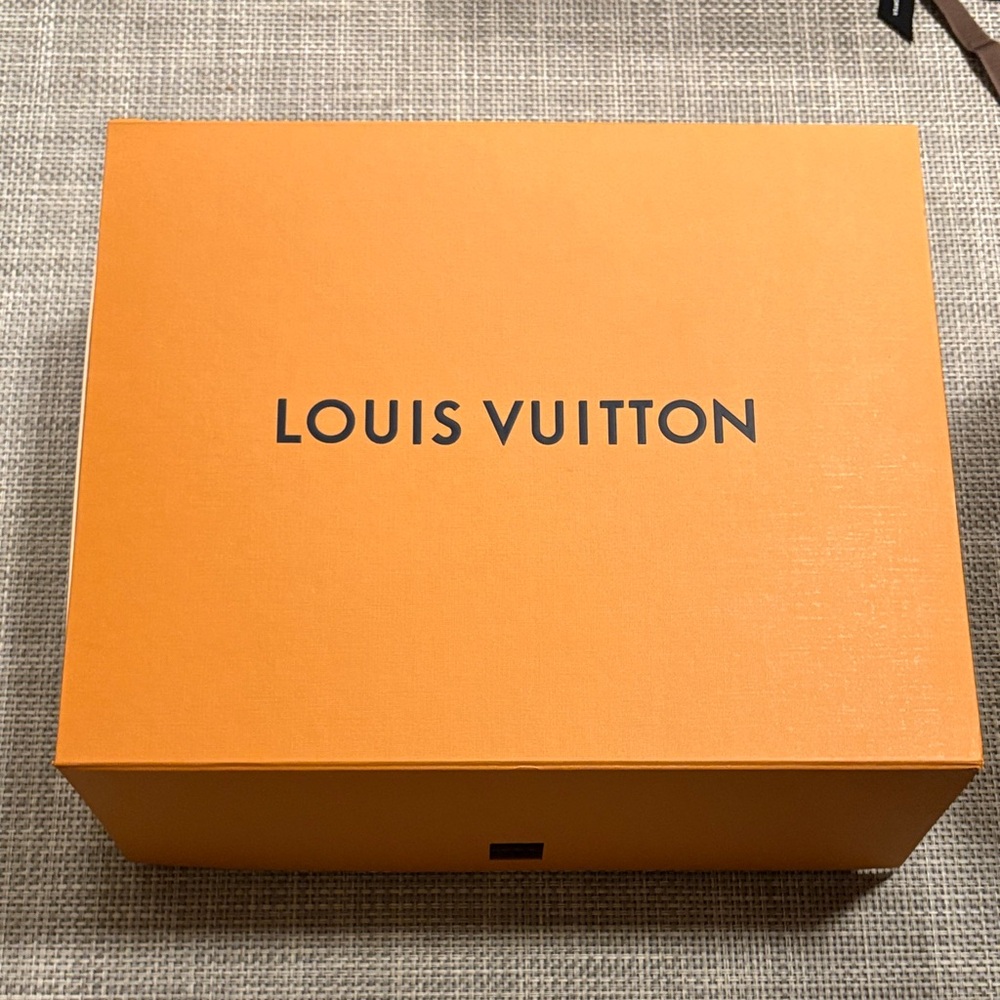Louis Vuitton Orange Box with Black Logo